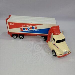 Tonka 11" Vintage 1989 Bazooka Bubble Gum Semi Truck & Trailer